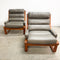 Tessa T4 Leather Mid Century Armchairs Priced Individually
