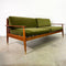 Parker Early 1960s Rattan Back Mid Century Restored Sofa