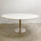 Round Carrara Marble Top Dining Table