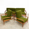 Parker Early 1960s Rattan Back Mid Century Restored Sofa