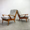 Pair of Mid Century Timber Frame Armchairs - Price for the pair