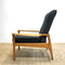 Fler 'Flermark' Mid Century Navy Blue Upholstered Armchair
