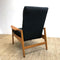 Fler 'Flermark' Mid Century Navy Blue Upholstered Armchair