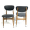 Set Four Mid Century Matchstick Back Dining Chairs - New Upholstery