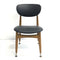 Set Four Mid Century Matchstick Back Dining Chairs - New Upholstery