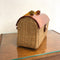 Vintage 1960's Italian Designer handbag Box Purse w/ Lucite Lid