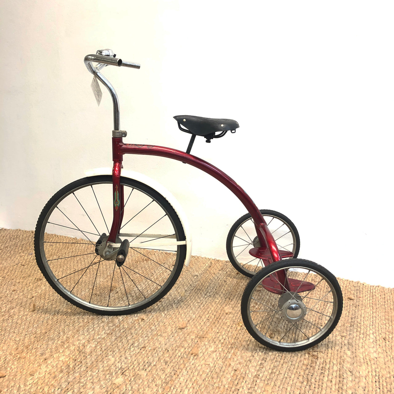 Vintage Childs Peerless 1950's Tricycle w/Leather Koala Saddle Seat