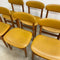 Suite Of Six 1960's Mid Century Mustard Dining Chairs