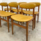 Suite Of Six 1960's Mid Century Mustard Dining Chairs