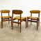 Suite Of Six 1960's Mid Century Mustard Dining Chairs