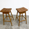 Genuine TH Brown Martelle Designer Bar Stools - Brand New