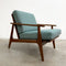 Mid Century Iconic Parker Rattan Back Armchair Restored & Upholstered