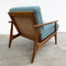 Mid Century Iconic Parker Rattan Back Armchair Restored & Upholstered