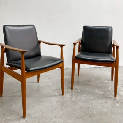 Parker Mid Century Ballarat Slab Carver Dining Chairs - Priced Individually