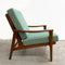 Restored and Upholstered Parker Mid Century Teak Armchair Lounge Chair