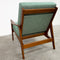 Restored and Upholstered Parker Mid Century Teak Armchair Lounge Chair