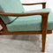 Restored and Upholstered Parker Mid Century Teak Armchair Lounge Chair