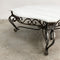 Vintage Wrought Iron & Marble Coffee Table