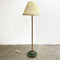 Vintage Brass and Green Marble Standard Lamp and Shade