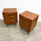Pair Of Mid Century Teak Bedside Tables