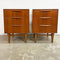 Pair Of Mid Century Teak Bedside Tables