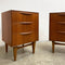 Pair Of Mid Century Teak Bedside Tables