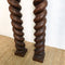 Pair of Antique Cedar Barley Twist Columns