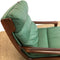 Mid Century Sage Green Leather Tessa Delmont Swivel Armchair