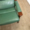 Mid Century Sage Green Leather Tessa Delmont 2 seater Lounge