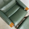 Mid Century Tessa T21 Leather Armchair With Footstool