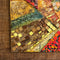 Mid Century Modern Abstract Mosaic Tile and Pasto Oil painted Artwork
