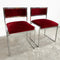 Set 4 1980’s Chrome & Velvet Dining Chairs