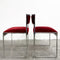 Set 4 1980’s Chrome & Velvet Dining Chairs