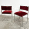 Set 4 1980’s Chrome & Velvet Dining Chairs