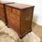 Pair of Vintage Cedar Drawer Chest Bedside Cabinets