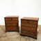 Pair of Vintage Cedar Drawer Chest Bedside Cabinets
