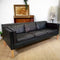 Vintage Mid Century Danish ‘Petrol Black ‘ 3 Seater Lounge Sofa
