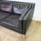 Vintage Mid Century Danish ‘Petrol Black ‘ 3 Seater Lounge Sofa