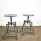 Pair of Vintage Modernist Industrial Stools