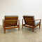 Parker 110 Wrap Around Mid Century Armchair With Rattan Back Fully Restored Priced Individually
