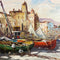 Mid Century Italian Oil Painting By S Stilio