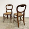 Set of Four 1890s Antique Rattan Caned Seat Dining Chairs