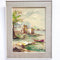 Vintage Mid Century Italian Seaside Oil Painting By S Stilio