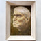 Mid Century Russian Impressionist portrait Oil on Board