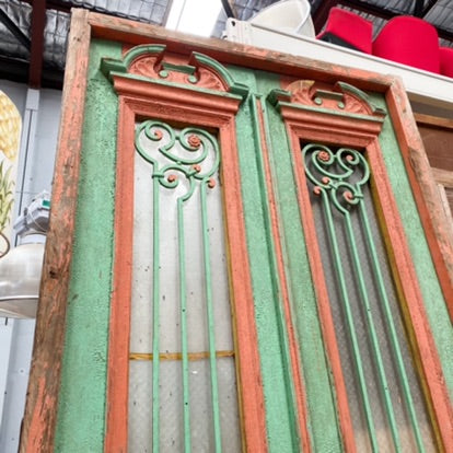 Large Egyptian Vintage French Doors