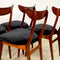 Mid Century Danish Rosewood Paddle Back Dining Chairs