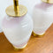 Pair Of Post Modern 1980's Murano Glass Lamp Bases