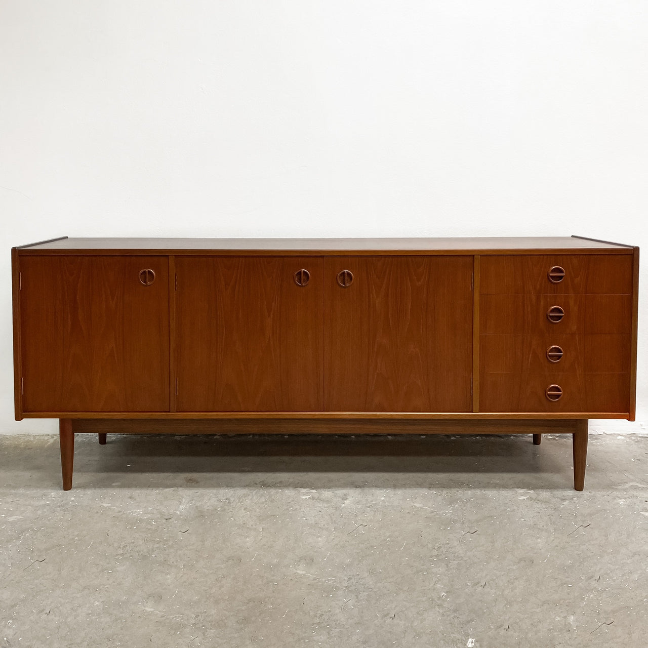 Restored Mid Century Parker Cats eye Nordic Sideboard