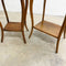 Pair Of Antique Oak 1920's Side Table Plant Stands