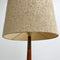 Mid Century Maple Floor Lamp With Brass Details